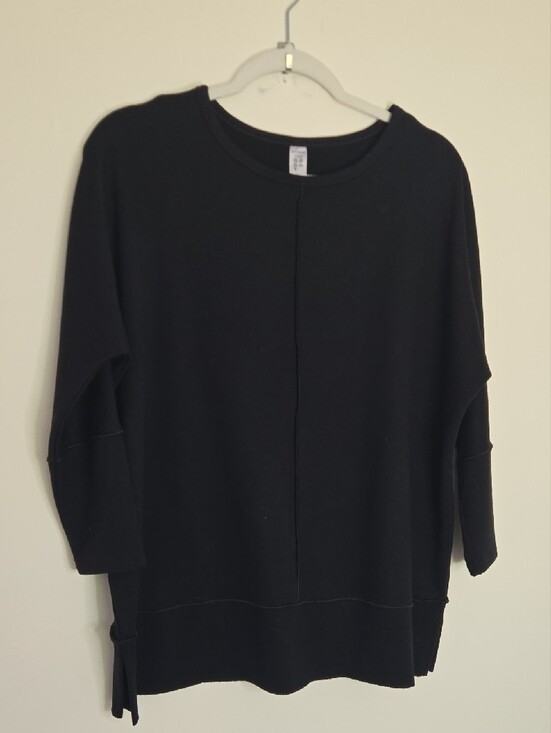 SPANX Tops - SPANX Black Tunic Top Athleasure Boxy Normcore Minimalist Size Small